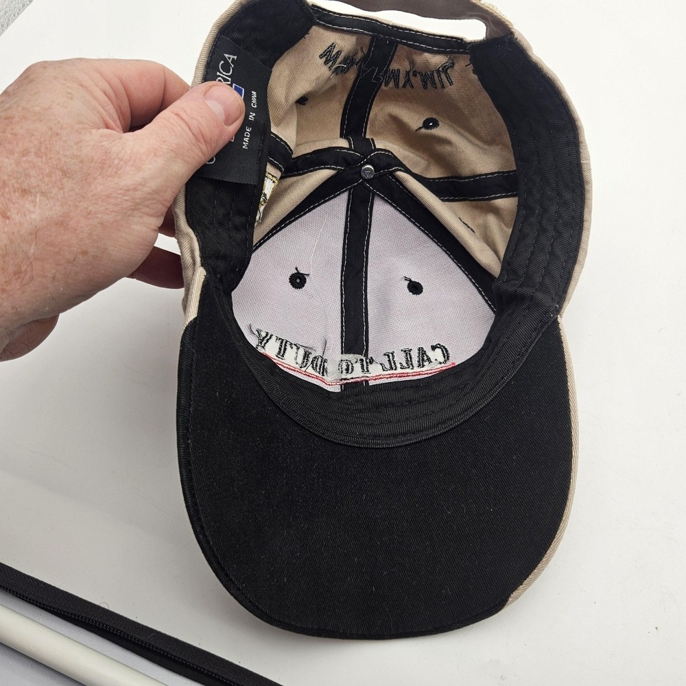 Call To Duty Hat Cap Strap Back Tan Black U.S. Army Embroidered Military Mens - Picture 8 of 8